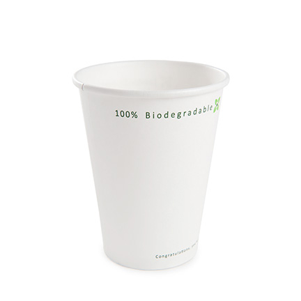 Single Walled Bio Hot Cup, Print, 12oz / 360ml