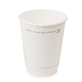 Double walled bio hot cup, Print, 8oz / 240ml