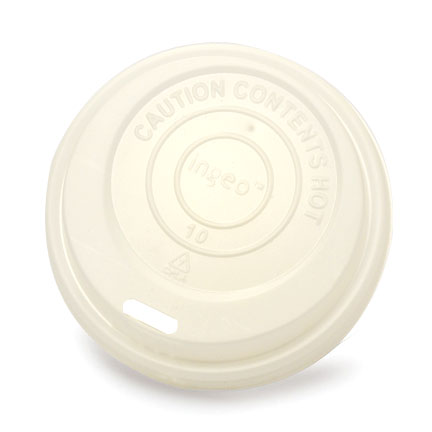 Compostable hot cup Lid, White, 8oz